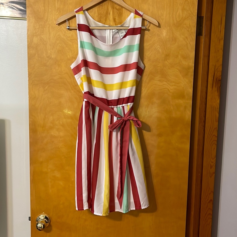 American Rag Striped Sleeveless Dress